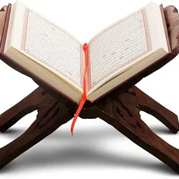 shri shri handicrafts Wooden Holy Book Stand Reading: Bible, Bhagwat Geeta, Quran, Granth saheb | Wooden Brown Rehal-picture-10