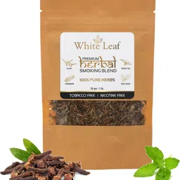 white leaf Premium Herbal Smoking Mixture Blend 30 G 100% Natural With 56 Pc Pre Roll Cones Smoking Cessations image 2