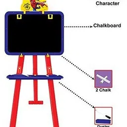 jayaansh traders 5 in 1 Dual Sided Spiderman Easel Board for Educational Learning Activities image 4