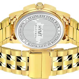 hymt ORIGINAL GOLD PLATED DAY & DATE FUNCTIONING FOR BOYS Analog Watch - For Men HMTY-7008 image 3