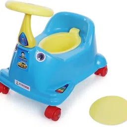 domios 3in1 Scooter with Wheels and Removable Tray with cover,Handle bar Potty Seat image 2