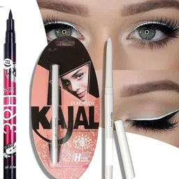 hidden beauty PROFESSIONAL White Matte Kajal Auto Eye Pencil White & Black sketch eyeliner-picture-42