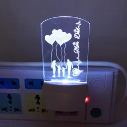 malaviya 3D Illusion mom and dad Night Lamp with 7 Color Changing Light for Gift Night Lamp image 3