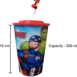 kartual Birthday Party Return Gift In Bulk | Cartoon Design 3D Look Straw Sipper (6 Pcs) image 3