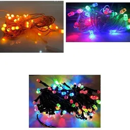 nirvair 124 LEDs 15 m Multicolor Steady Strip Rice Lights-picture-39