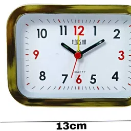 abhi creation Analog Multicolor Alarm Clock, Gold, Black Clock image 3