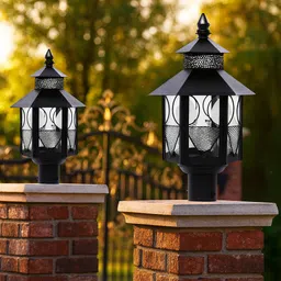 weldecor WD-GL-METRO-BLACK-2PC Gate Light Outdoor Lamp-picture-25