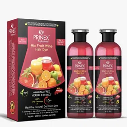 prinex Professional 1000ML Mix Fruits Wine Hair Gel Color Ammonia Free , Natural Black-picture-25