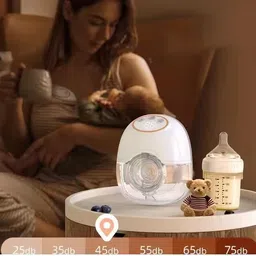 vyatirang Electric Breast Pump Silicone Manual Breast Pump Baby Milk Pump Soft & Gentle - Electric image 2