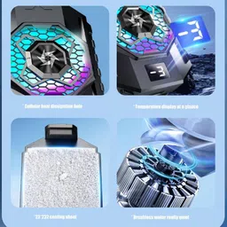 Drumstone Magnetic Light Back Clip Phone Cooling Fan with Adjustable Speed Cooling Pad image 5