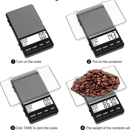 CASON Pocket Coffee Scale with Timer,Pocket Coffee Scale with Timer with Backlit LCD Weighing Scale image 4