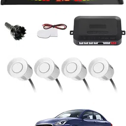 zplus Universal 4 White Reverse Parking Sensor With LED Display For Cars-256 Safety of Passengers/Car One Alarm Kit-1311 Parking Sensor-picture-20