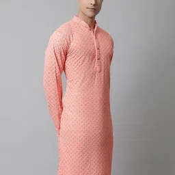 almora Men Viscose Rayon Kurta Pyjama Set image 4