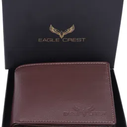 eagle crest Men Casual, Formal Brown Genuine Leather RFID Wallet - Regular Size-picture-24