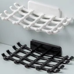 havenflix Self Draining Soap Holder, Wall Mounted Plastic Soap Dish Case (Pack of 2)-picture-25