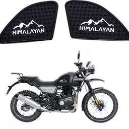 asryd Royal Enfield Himalayan AntiSlip Silicone Thai Pad Water Resistant Sticker Black Bike Tank Pad image 2