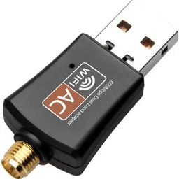 Wavenex Bluetooth + 5Ghz Dual Band Wifi Adapter for PC 1300 Mbps with Dual Antenna USB Adapter image 3
