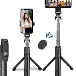 Xtraa Perfect Design Led Selfie Stick S52 Bluetooth Selfie Stick image 1