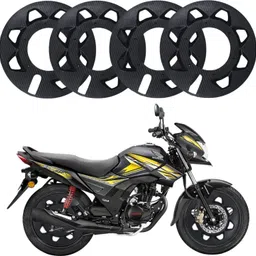 asryd 17 Inch 4 Pcs ABS Plastic PRO Disc Bike Wheel Cover For Honda Shine Bike Fairing Kit image 1