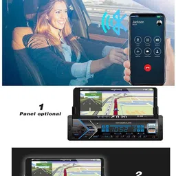 ayw Car Stereo MP3 Player with BT/FM/USB/AUX/Phone Holder/TF Card Universal-100 Car Stereo image 4