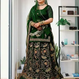 bhawani collection Embroidered Semi Stitched Rajasthani Poshak-picture-14