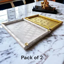 mba tokri vala Hardwood Decorative Tray For Gifts, Saree Packing,Wedding Paper Decorative Platter image 2