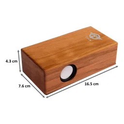 Trovo Wooden Induction 3W Portable Bluetooth Speaker (5.1 Channel, 4 Hours Playtime, Brown) image 2