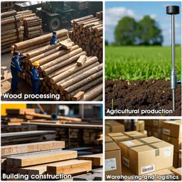 amicisense 4-in-1 Digital Moisture Meter for Wall, Wood & Masonry Humidity Tester Wood Moisture Meter Digital Humidity Tester for Wood, Cement Motor,etc Pinless Digital Moisture Measurer image 5