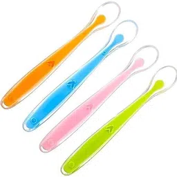 nxgtya 4pcs SootheFeed Baby Feeding Spoon with Supple Silicone Tip - Silicone-picture-11