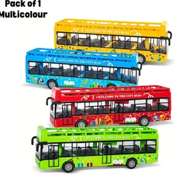 arizuul Double-Decker Travel Bus City Bus Model Kids Toy image 5