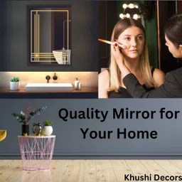 khushi decors Wall Decor LED Mirror Glass with Touch Sensor for Home Size - 18x24 Inch Bathroom Mirror image 5