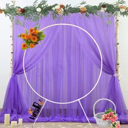 vinsfarm Round Arch balloon decoration stand 6 feet hight 6 feet length-picture-12