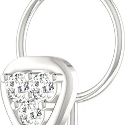 avsar Dipali 18kt Diamond White Gold Nose Wire image 2