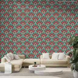 walldaddy Vinyl Decorative Multicolor Wallpaper image 3