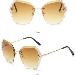 huvora Gradient, UV Protection Over-sized, Butterfly Sunglasses (63) image 2