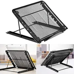 SUKHAD Metal Mesh Ventilate Adjustable Laptop Stand Holder Laptop Stand image 2