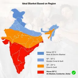 saagar tex Floral Double AC Blanket for Heavy Winter image 4