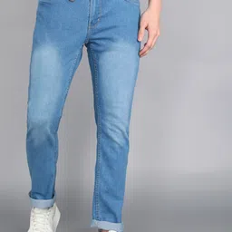 metronaut Men Slim Mid Rise Light Blue Jeans-picture-30