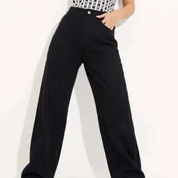 shine world Women Regular High Rise Black Jeans-picture-28