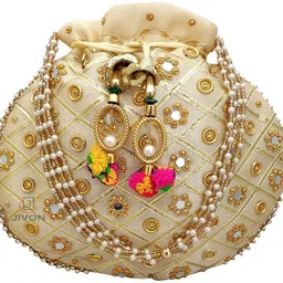 jivon Women Gold Potli-picture-20