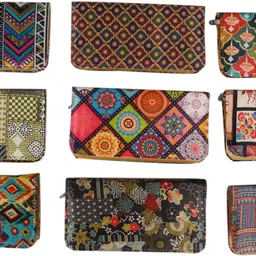 sunesh creation Casual, Party Multicolor, Yellow Clutch image 2