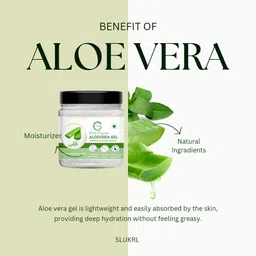 slukrl Aloe Vera Face Gel and Multani Mitti Powder With Gulab Jal Pure And Natural image 2