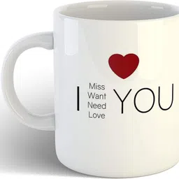 the mehra creation I Miss You, I Want You, I Need You and I Love You Ceramic Coffee Gift for Loved Ones Ceramic Coffee Mug-picture-30