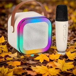 Wristkart G66_k12 Wireless Karaoke Mic Speaker: K12 with RGB, 5W Bluetooth 10 W Bluetooth Home Audio Speaker-image-73
