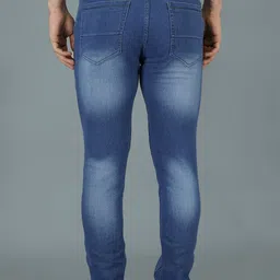 nivasu Men Jogger Fit Mid Rise Light Blue Jeans image 2