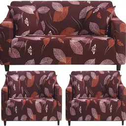 turiya Polyester, Polycotton Abstract 3+1+1 Seater Sofa Cover-picture-17