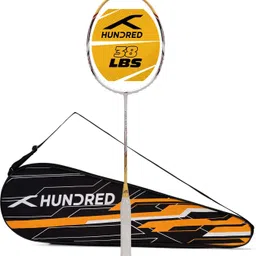 hundred Atomic X 38 PWR Power Multiplier White, Gold Unstrung Badminton Racquet-picture-14