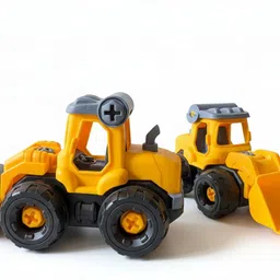funbazaar 4-in-1 Construction Vehicle Toy Set with Interchangeable Attachments for Kids. image 2