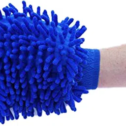 naba Microfiber Single sided hand glove Duster For Car,Bike,Home,Office Wet and Dry Duster image 2