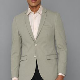 allen solly Men Solid Single Breasted Formal Blazer-picture-42